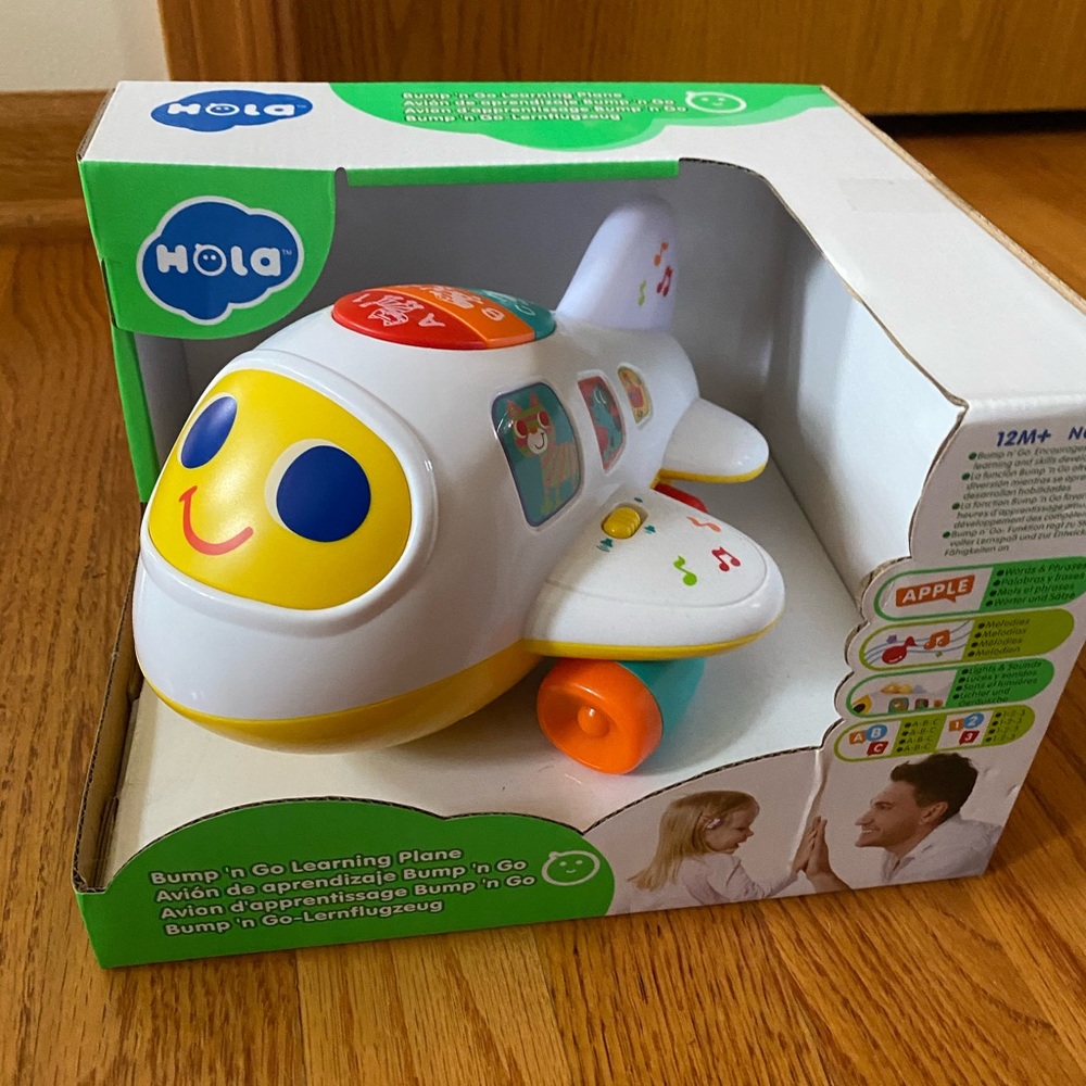 New 8 inch Bump and Go Airplane